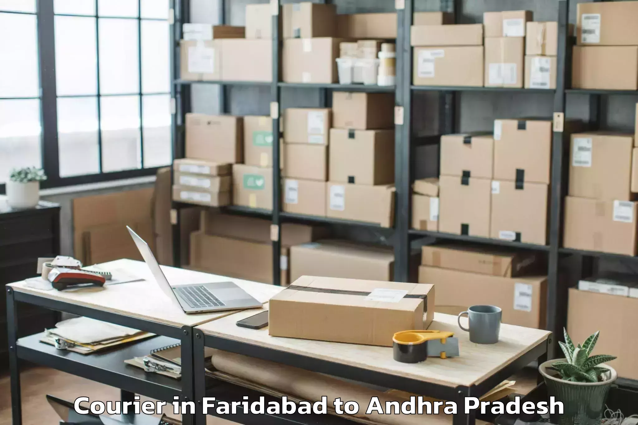 Get Faridabad to Kamavarapu Kota Courier